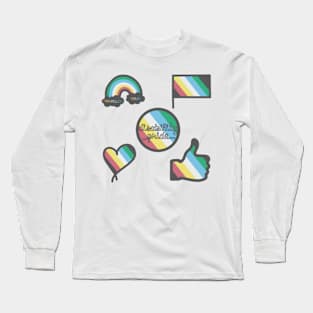 Disability pride flag pack Long Sleeve T-Shirt